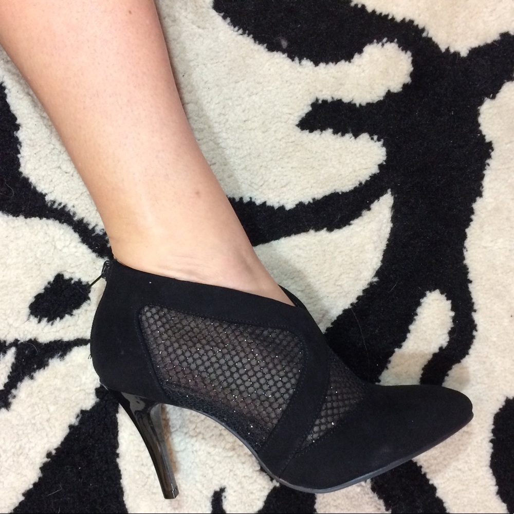 🔥🌶NEW BCBG Irresistible Mesh SeeThru BOOTIE Sz 8